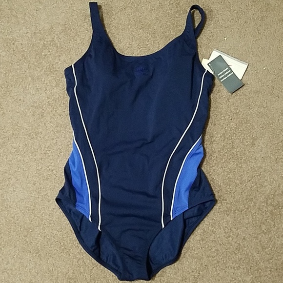 Speedo Other - NWT Speedo Endurance Navy One-Piece Swimsuit sz 18
